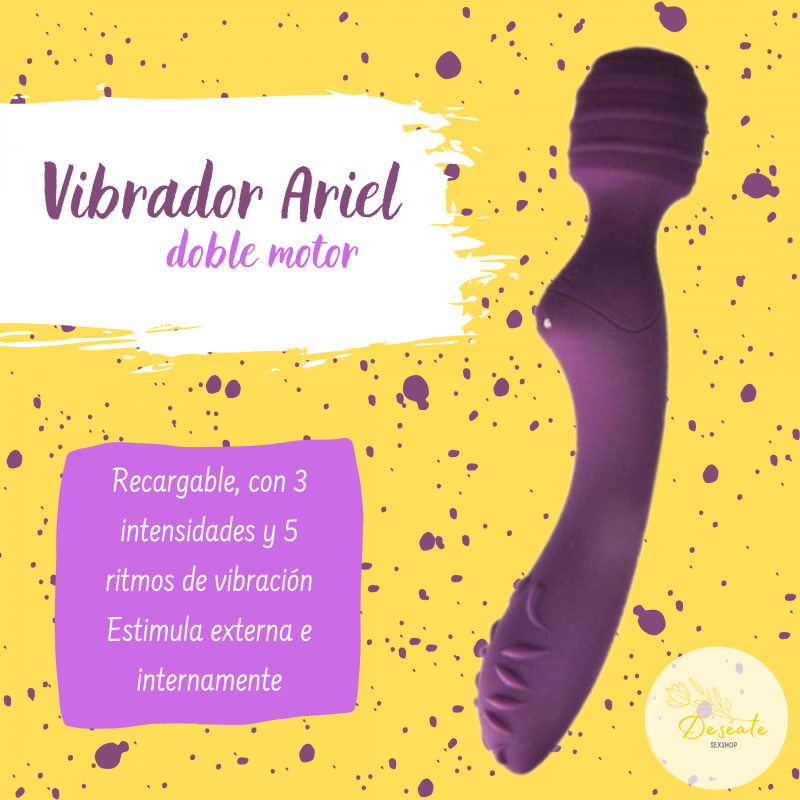 Vibrador dual ARIEL, tipo micrófono 🎤
