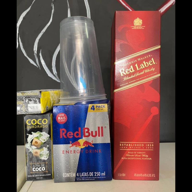 COMBO RED LABEL COM RED BULL