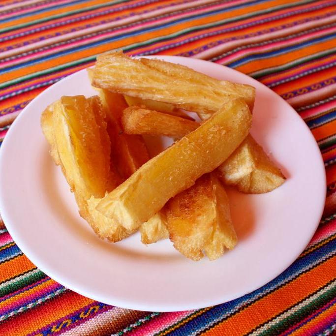 Porción de yuca frita