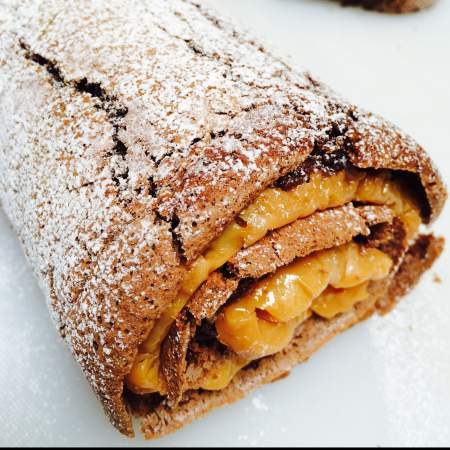 Crocante alemán de manzana y canela