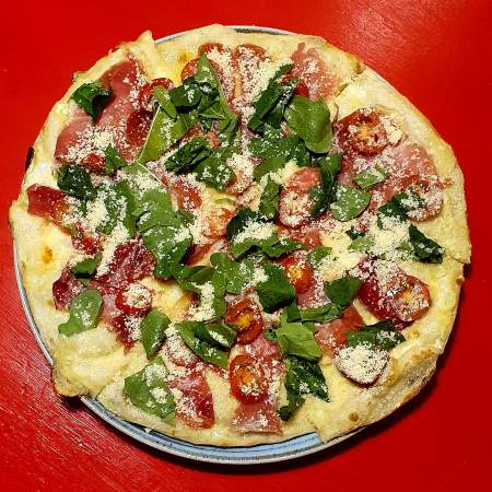 2 pizzas Primavera BLANCAS