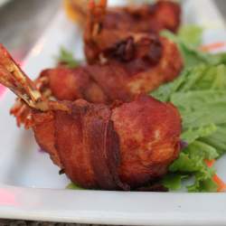 Bacon Wrapped  JUMBO Shrimps