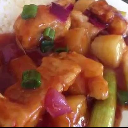 Pescado con Frutas