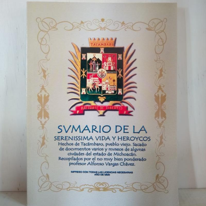“Sumario de la serennissima” Autor: Alfonso Vargas
