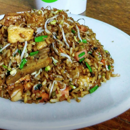 Arroz   pollo carne personal