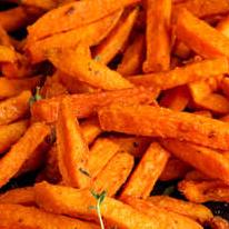 Porción de camote frito