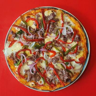 Pizza Chorizo "Borracho" Luca ROJA