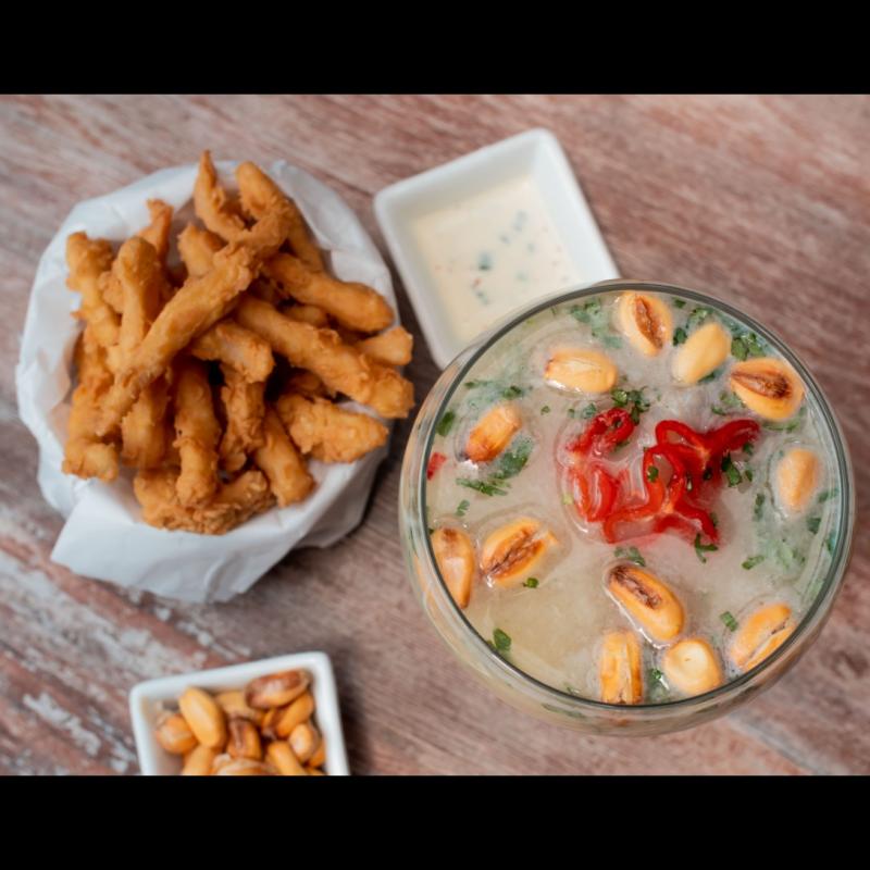 LECHE DE TIGRE (+ CHICHARRON DE POTA)
