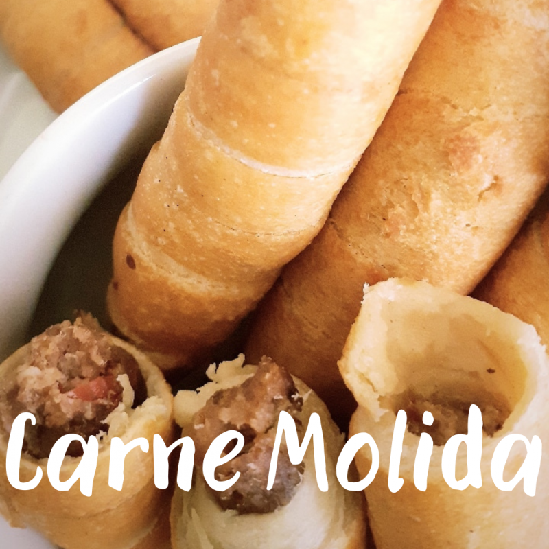 Teque de Carne Molida Fritos
