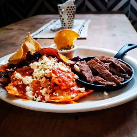 Enchiladas con Arrachera