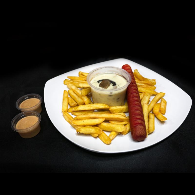 Salchipapa Champiñón