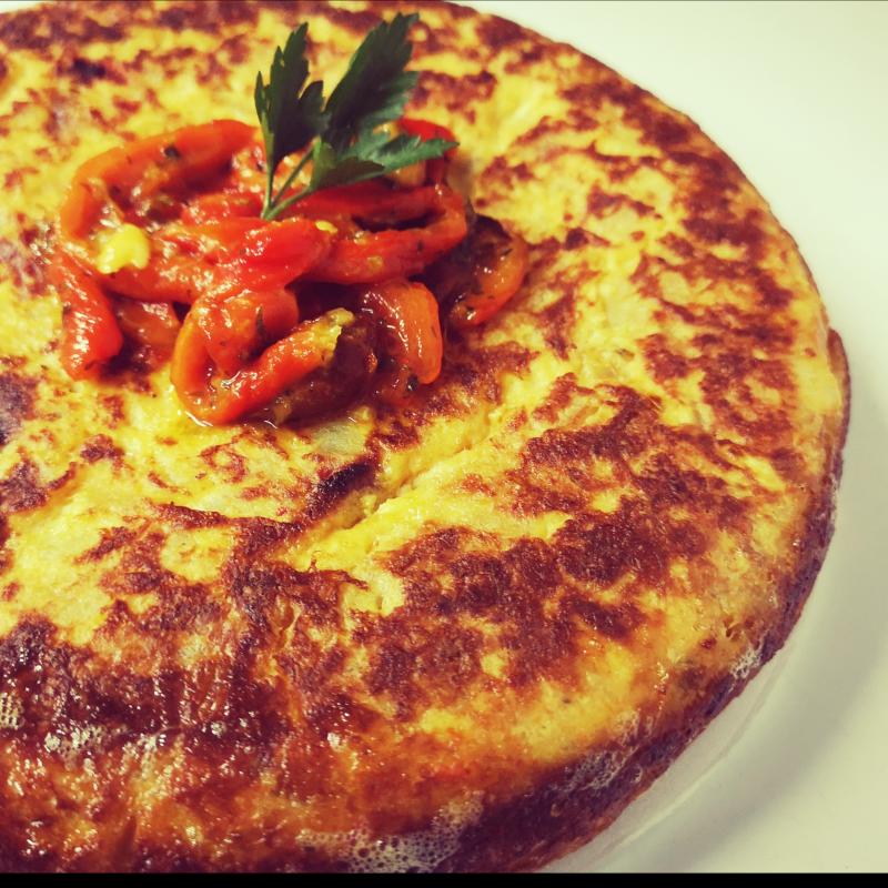 Tortilla de Chile y Pimiento rojo