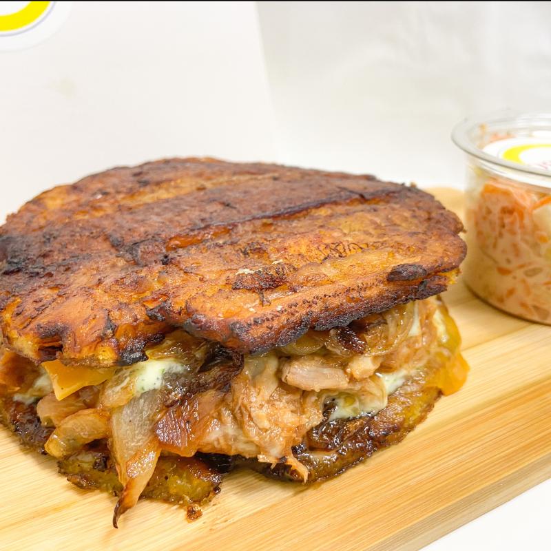 Patacon pulled Pork