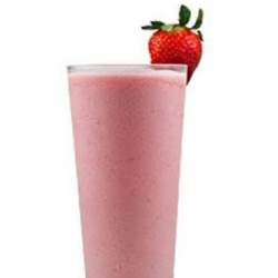 Jugo de fresa con leche