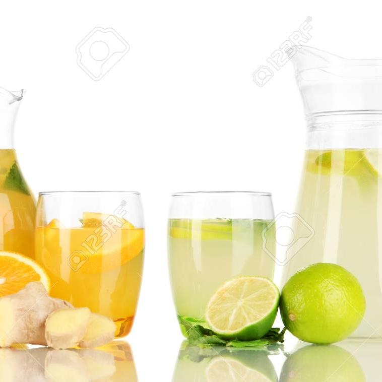 Jarra grande de limonada o naranjada
