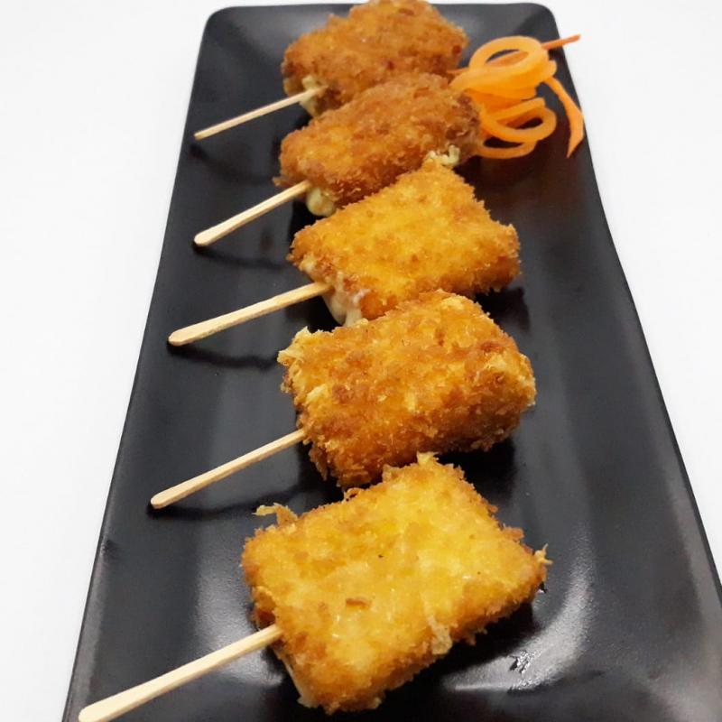 Brochetas Queso Gouda (Apanaditas) 5 unid