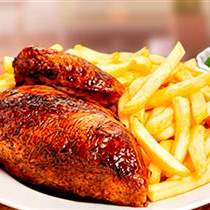 1/4 de pollo a la brasa