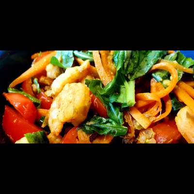 Ensalada Camarones a la picaRosso porción completa