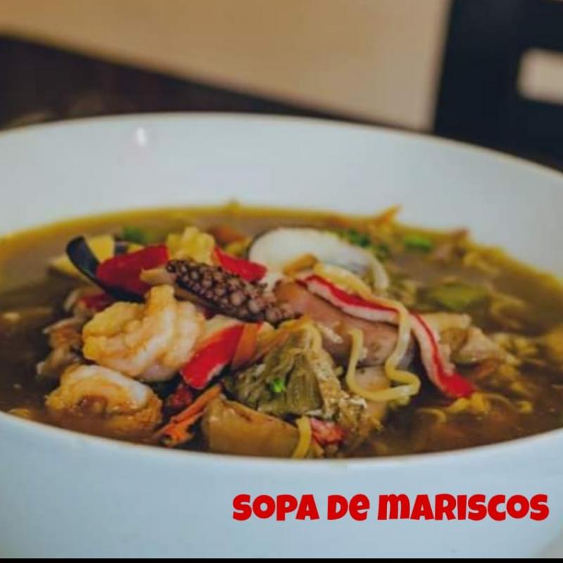 SOPA NOODLES CON MARISCOS 2 LT.