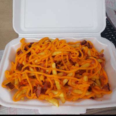 Batata chedar e Bacon G 400 Gramas