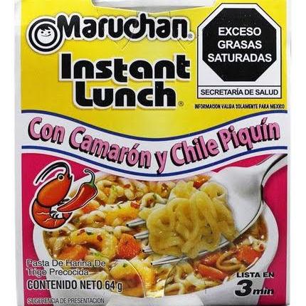 Maruchan con Camarón y Chile piquín 64 gr