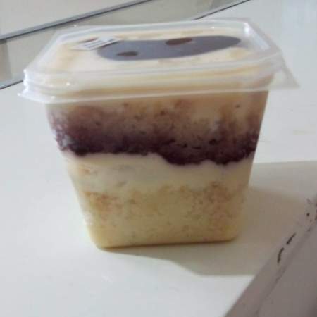 Bolo no pote Frutas vermelhas