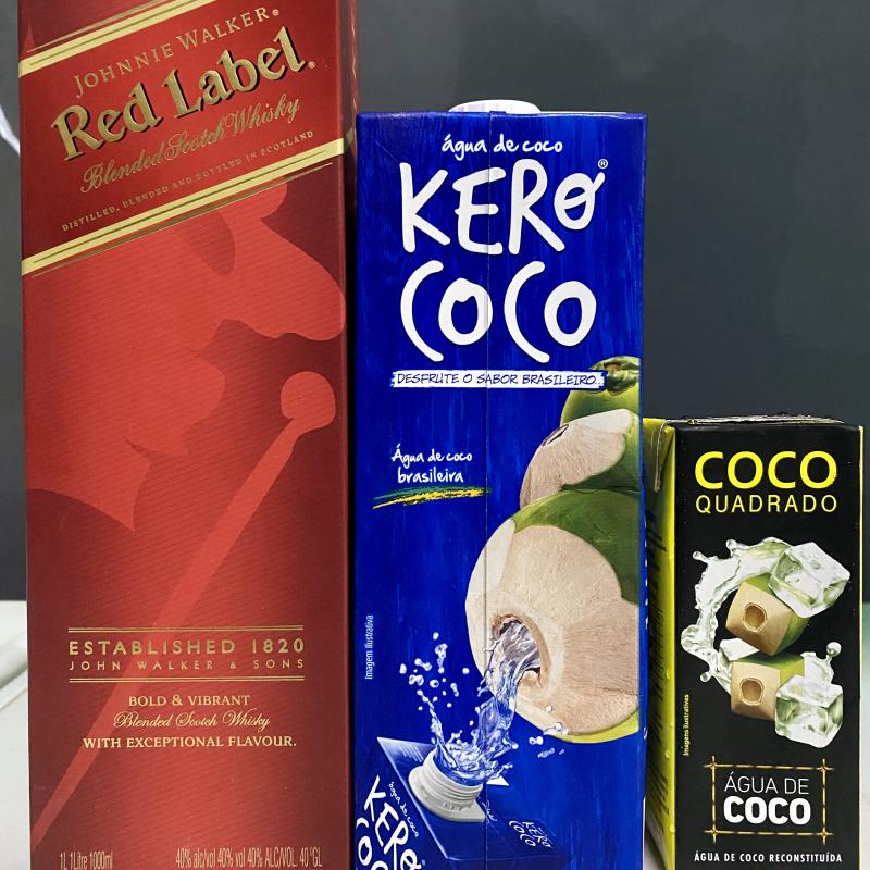 RED LABEL COM ÁGUA DE COCO ou SUCO
