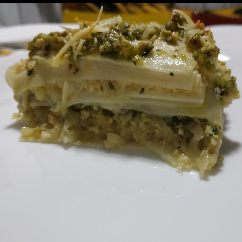 Lasanha de Palmito com Pesto