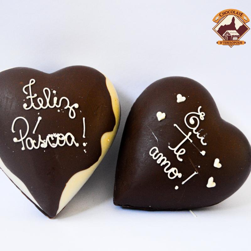 Coração Fechado de Chocolate Decorado  200g