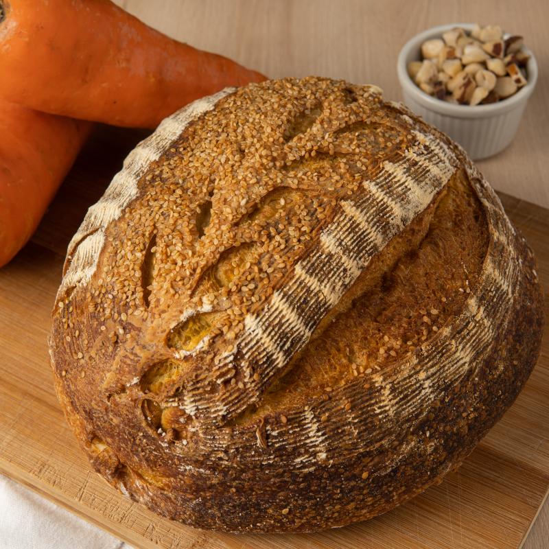 Masa Madre de Zanahoria y Nuez