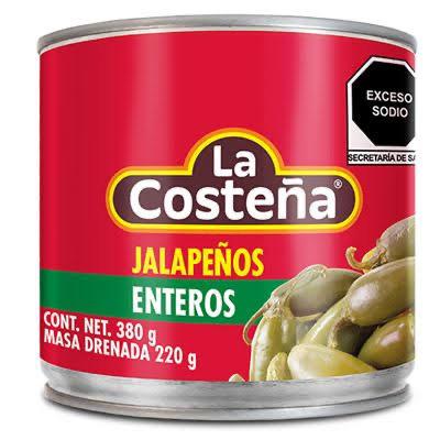 Jalapeños Enteros La Costeña 380g