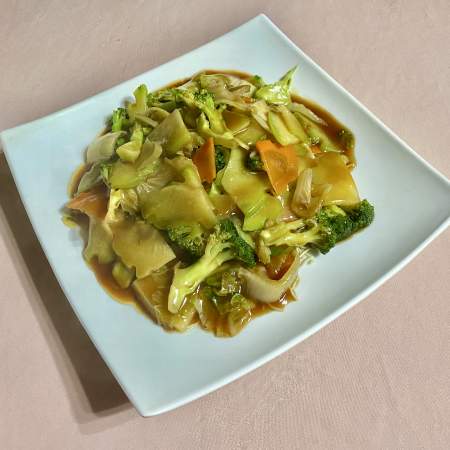 167- Arroz Blanco Con Vegetales En Salsa China ( medio )