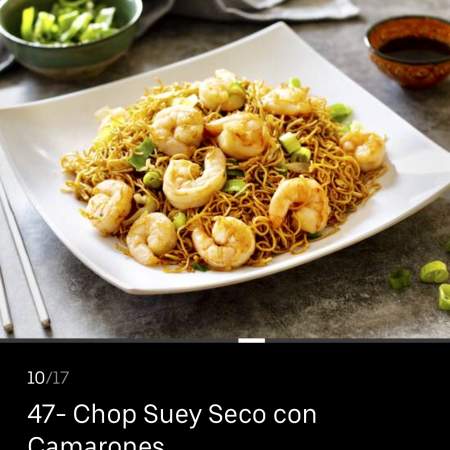 47- Chop Suey Seco Con Camarón y Verduras (entero)
