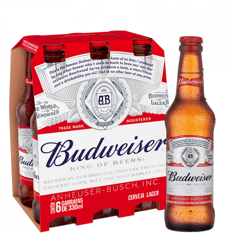 Cerveja Budweiser long Neck 330ml