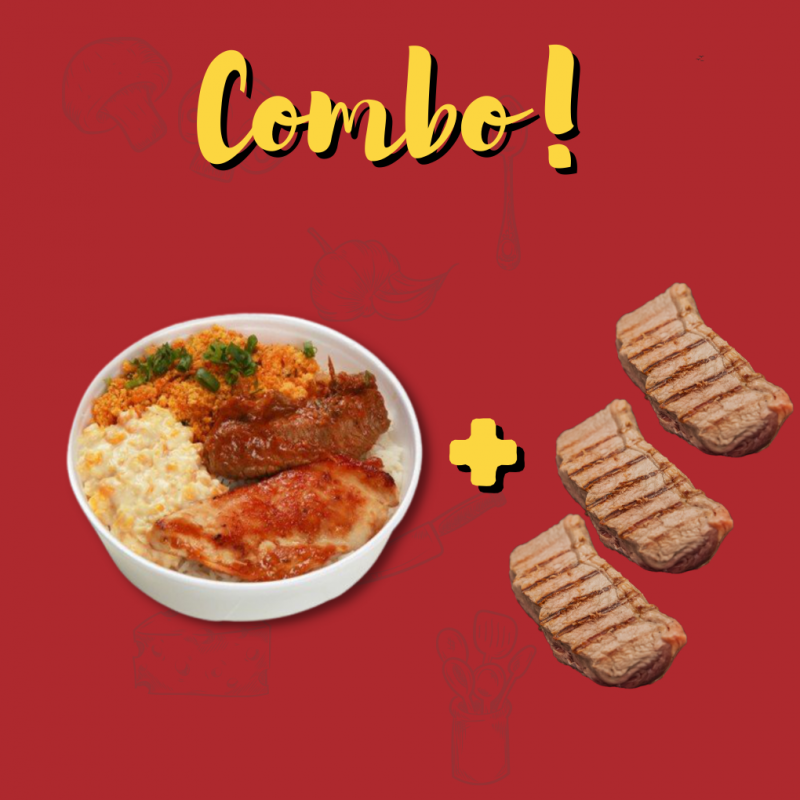 Cardápio do Dia + Porção de Carne