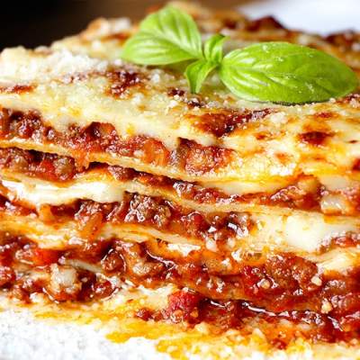Lasagna de carne