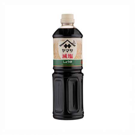 YAMASA SOY SAUCE LESS SALT 34 0Z. (1000 ml)