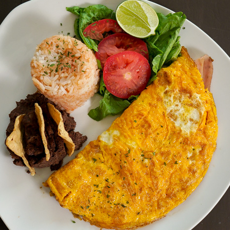 omelet de jamon y queso