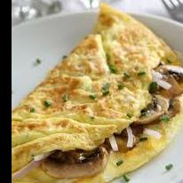 Omelet con champiñones