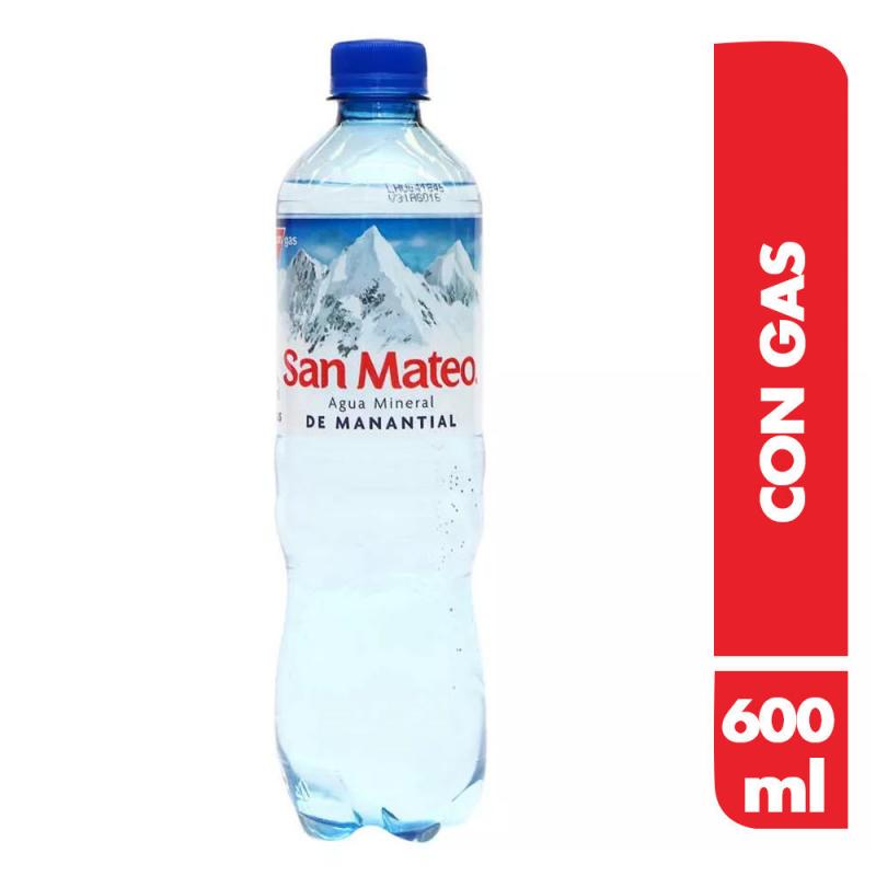Agua San Mateo con gas 600ml
