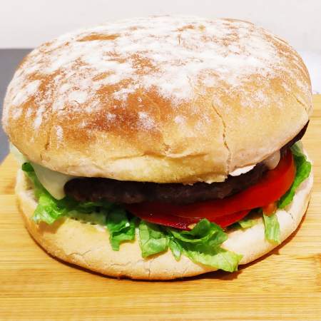 Hamburguesa Hawaiana en pan