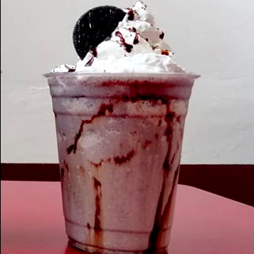 Frapuchino óreo con un shot de café.