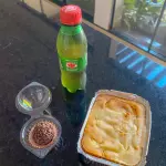 Tortinha + brigadeiro + bebida