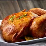 Frango assado c/ farofa Frangueira