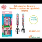 Set cubiertos bebe llorones