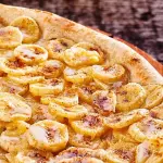 Pizza de Banana com canela