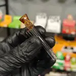 Piteira de Vidro Meleca Ambar B 6mm