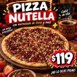 Combo pizza nutella + café
