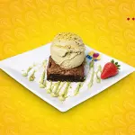 Brownie com sorvete