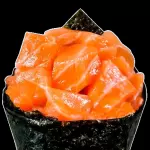 Temaki de salmão sem arroz